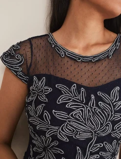 Petite Zila Tapework Dress