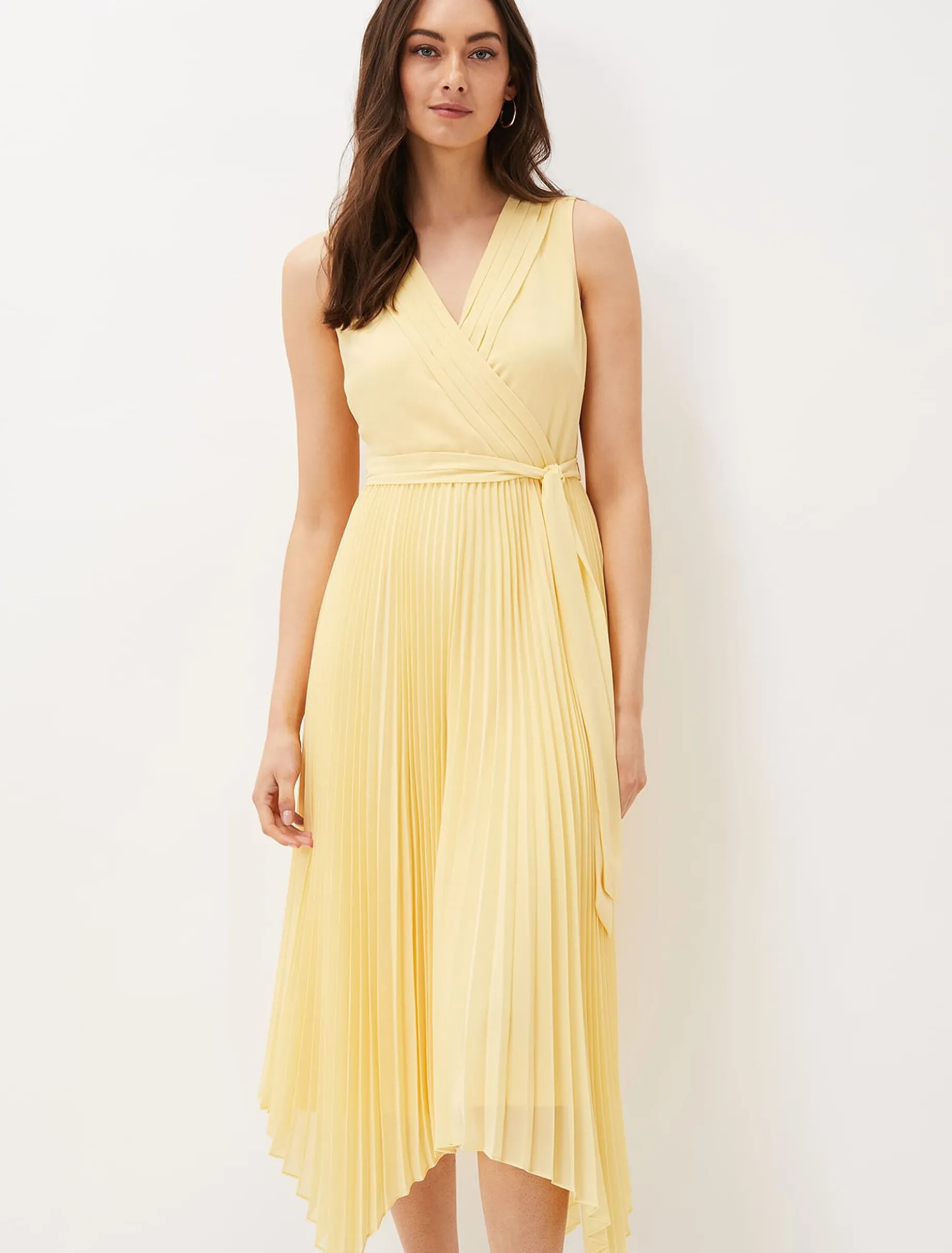 Petra Pleated Wrap Dress