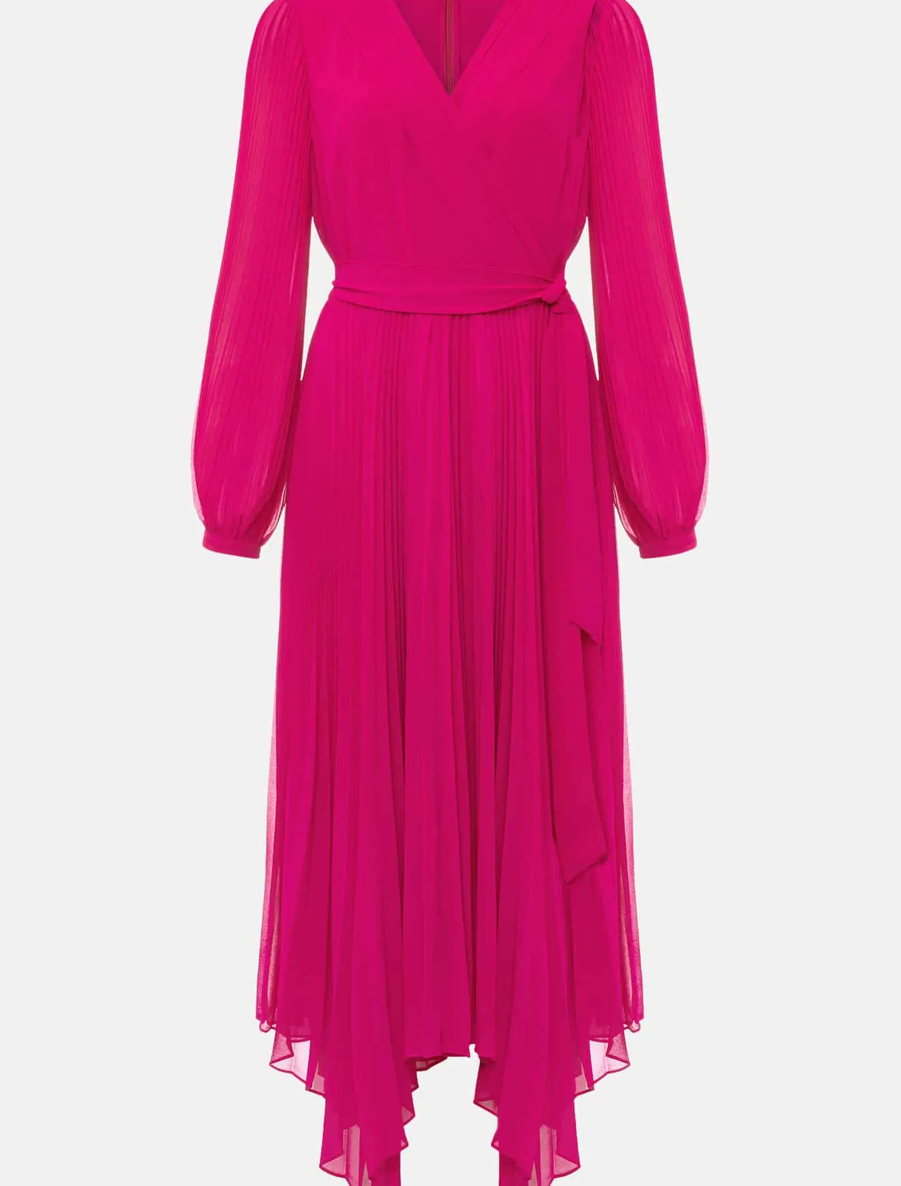 Petra Pleated Wrap Dress