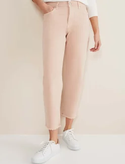 Petra Raw Hem Straight Leg Jean
