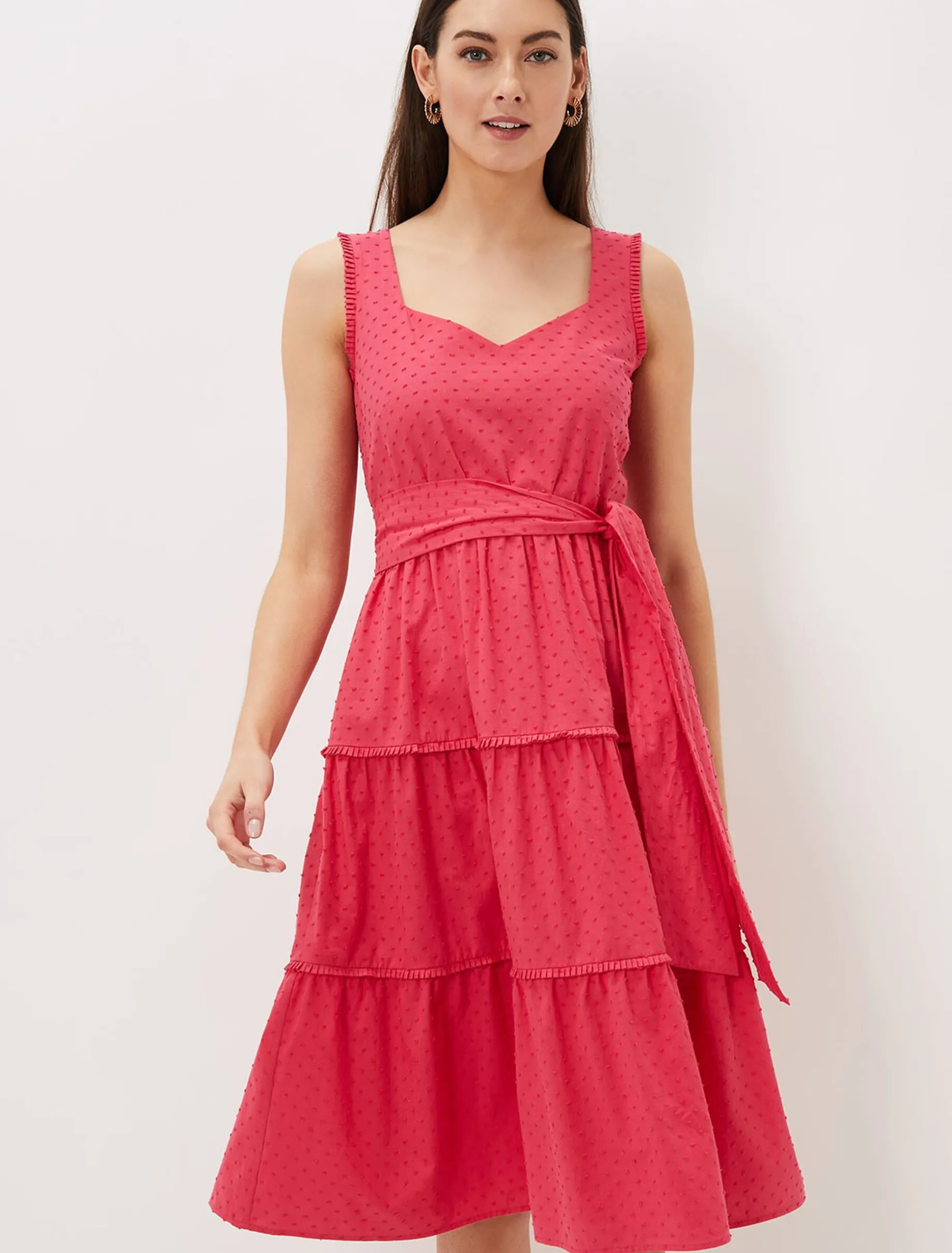 Peyton Cotton Dobby Midi Dress