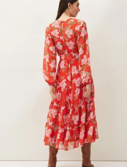 Philippa Floral Chiffon Maxi Dress