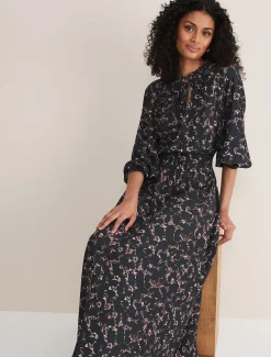 Phillipa Marble Print Midaxi Dress