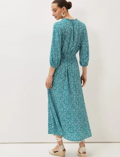 Phillipa Tile Print Midaxi Dress
