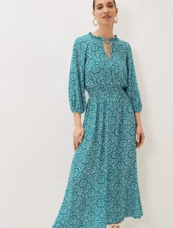 Phillipa Tile Print Midaxi Dress