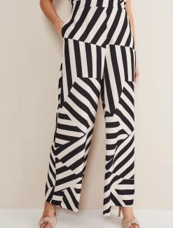 Phillis Striped Wide Leg Trousers