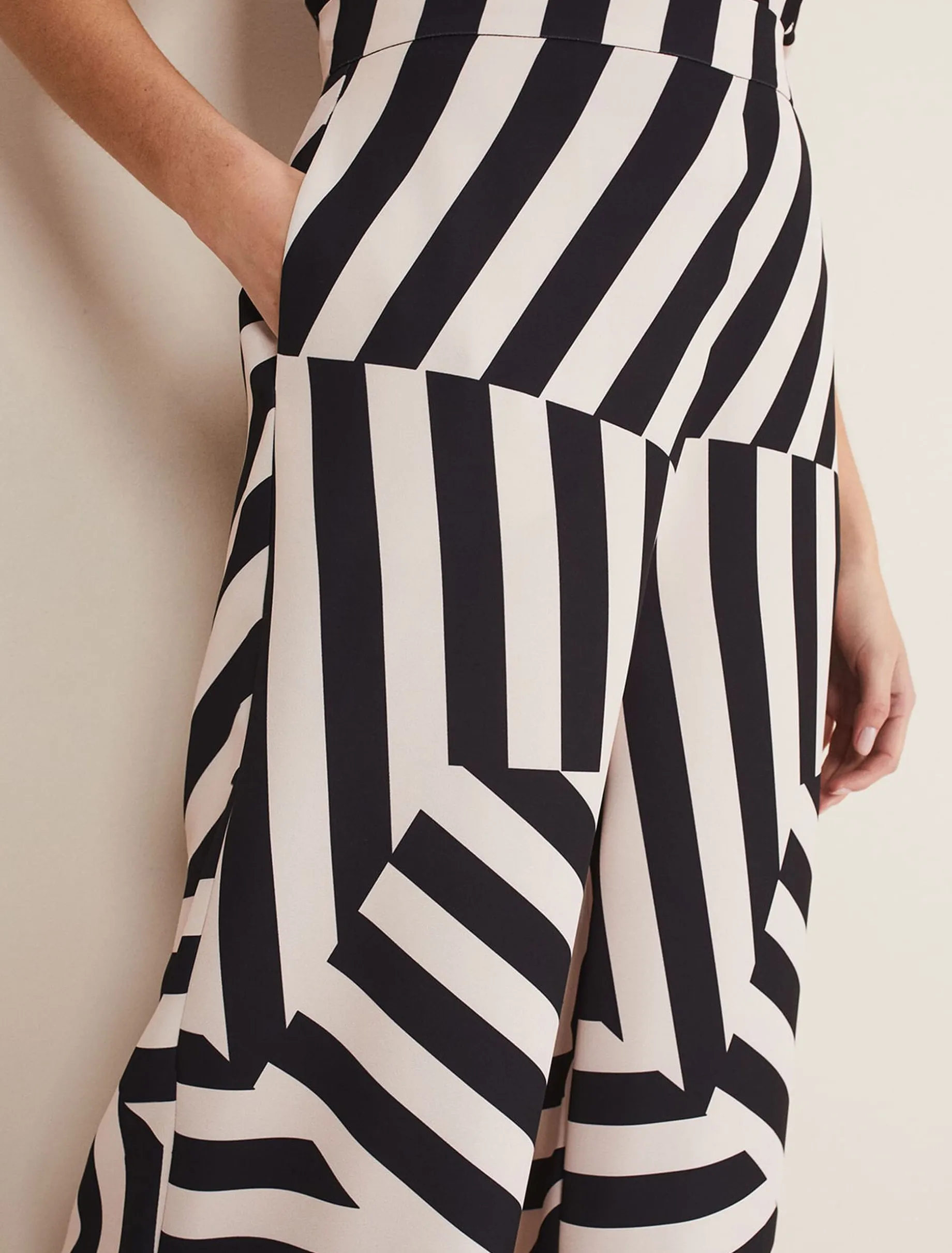 Phillis Striped Wide Leg Trousers