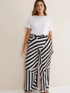 Phillis Striped Wide Leg Trousers