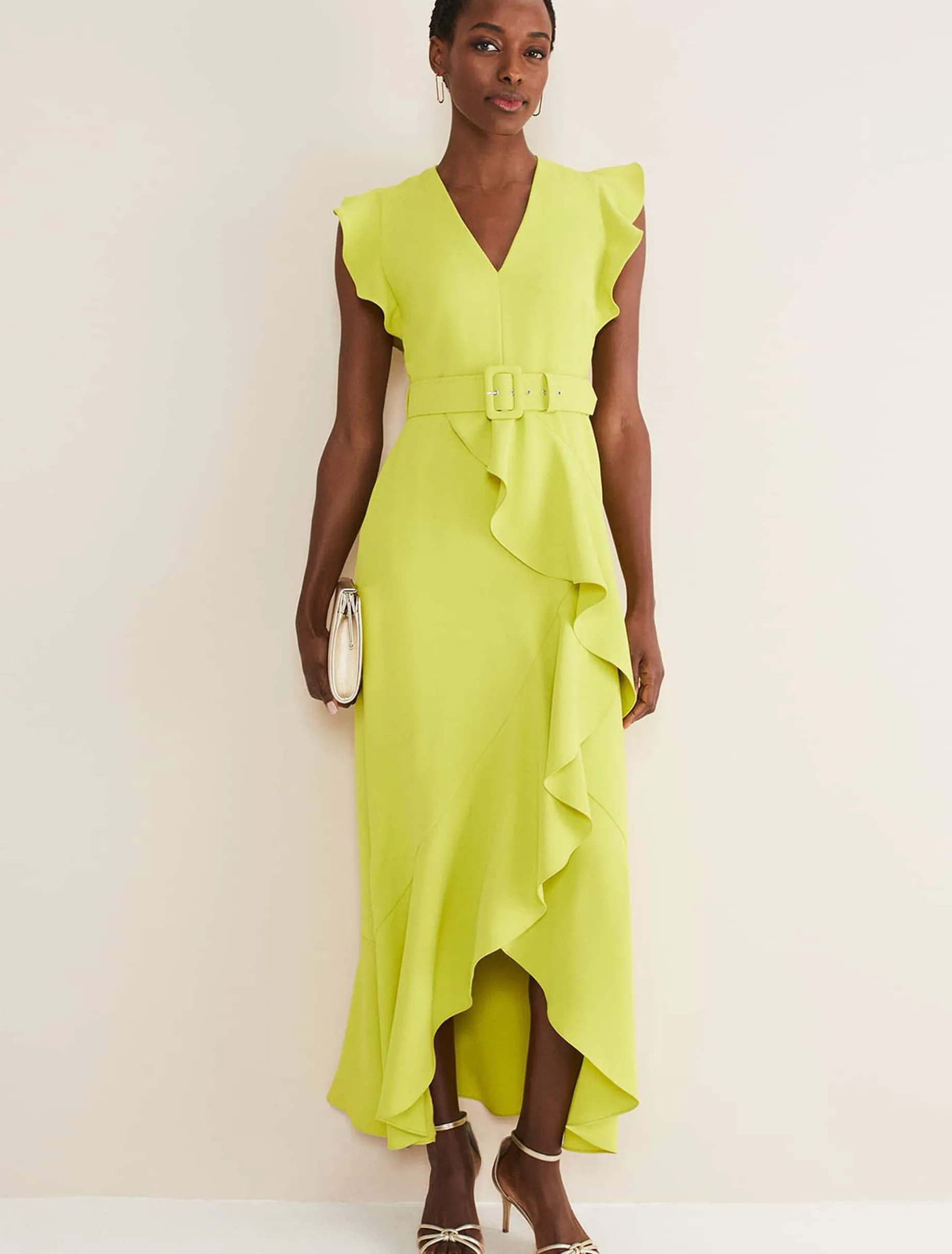 Phoebe Frill Maxi Dress