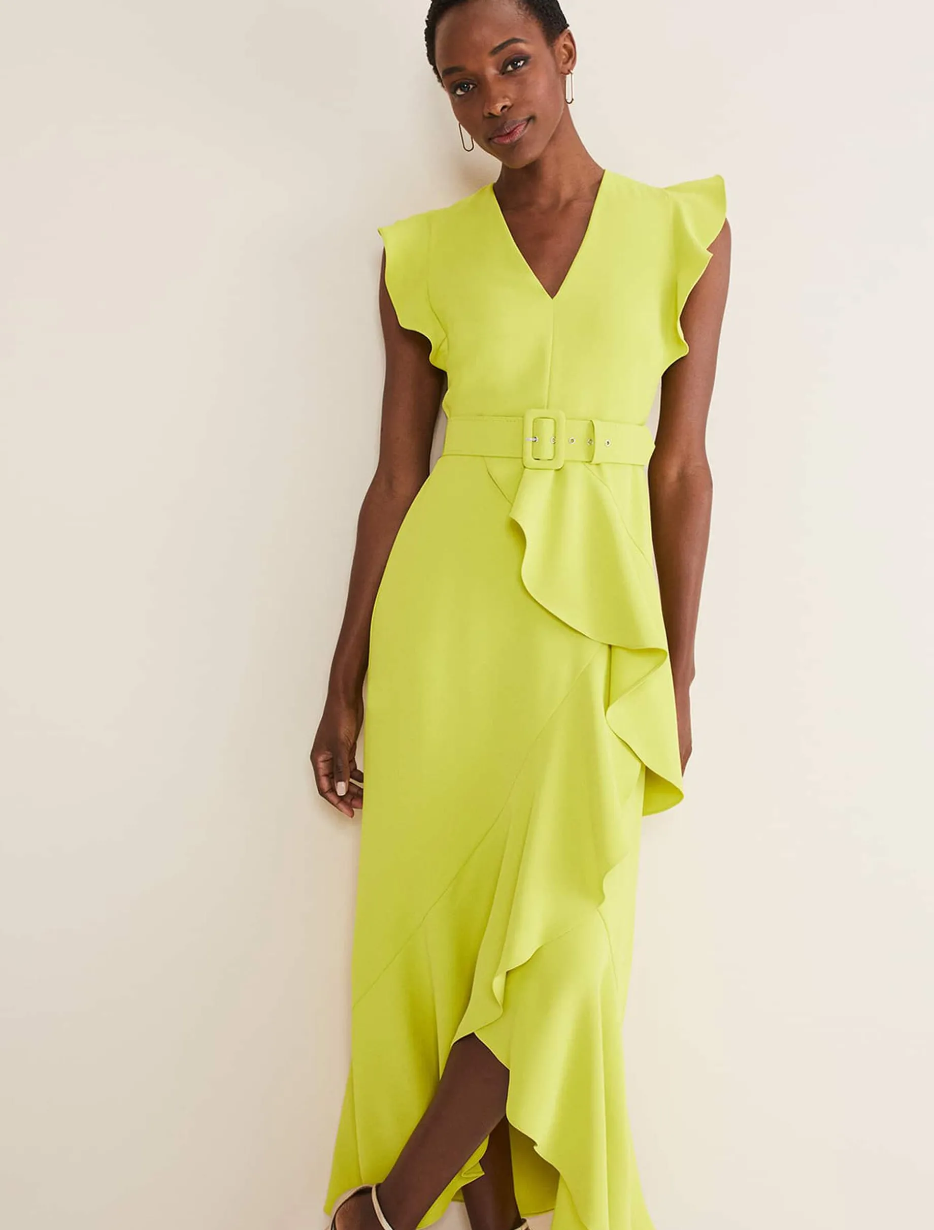 Phoebe Frill Maxi Dress