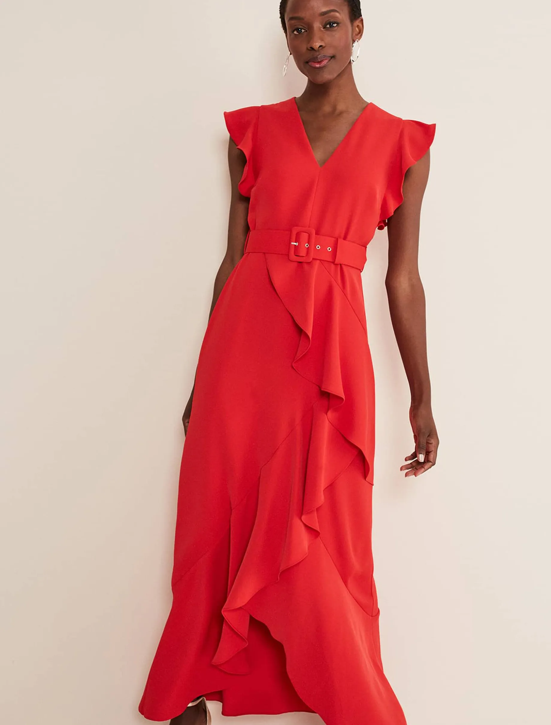 Phoebe Frill Maxi Dress