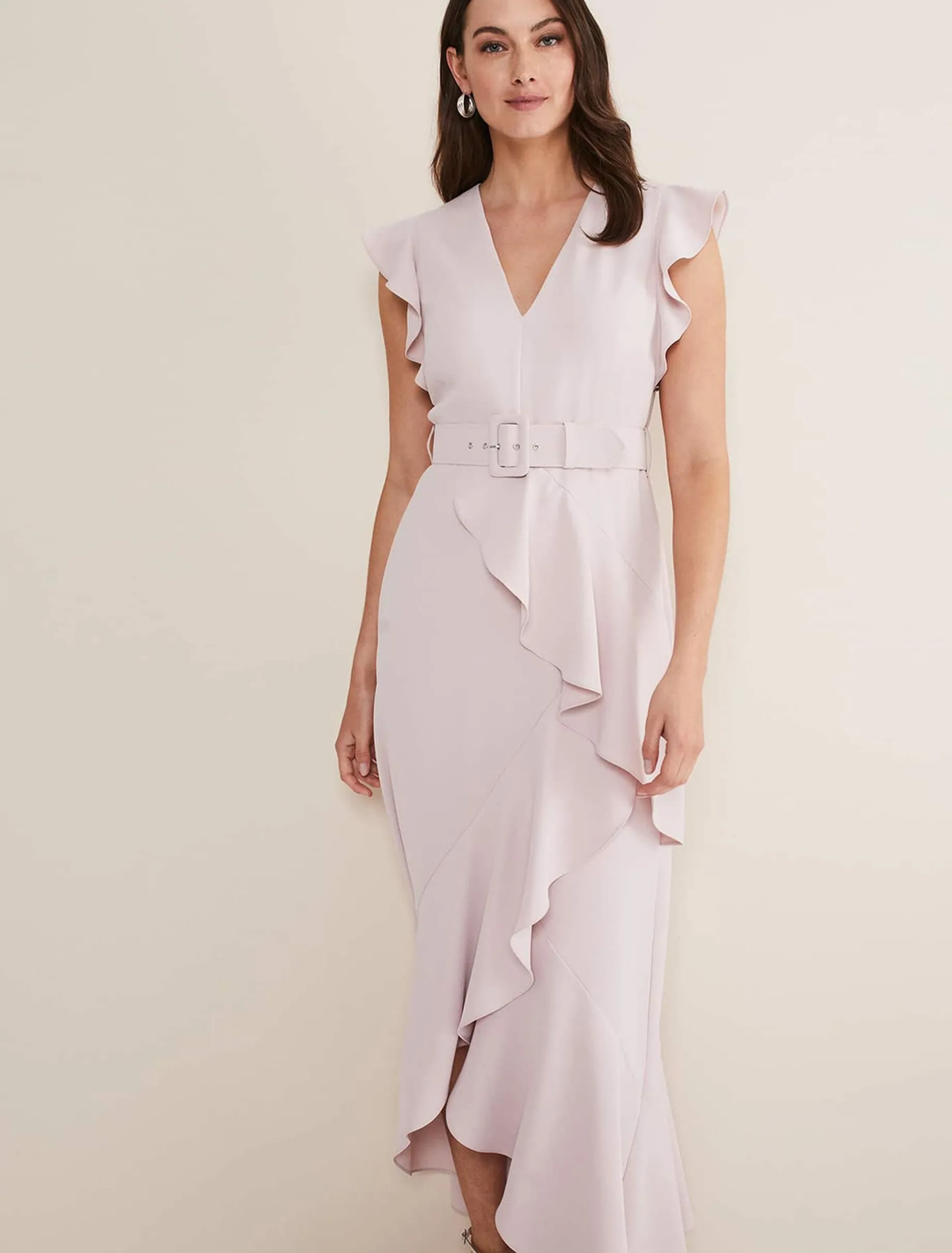Phoebe Frill Maxi Dress