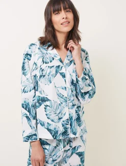 Piera Palm Print Pyjama Set