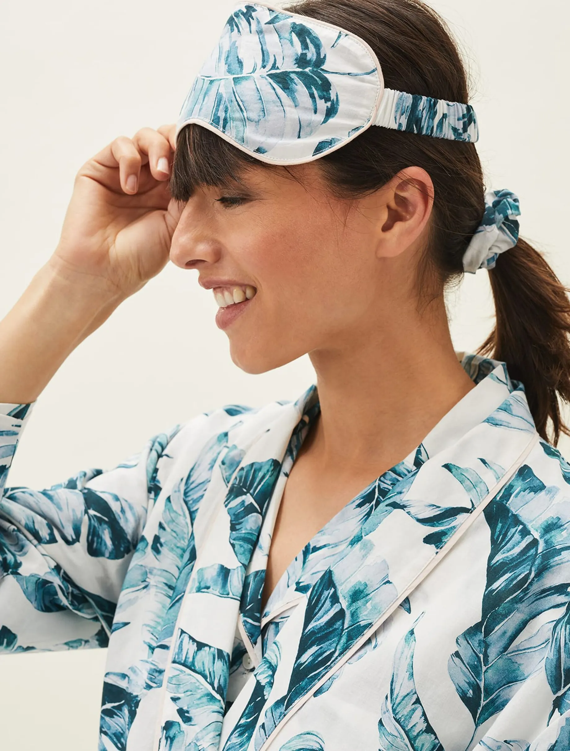 Piera Palm Print Pyjama Set