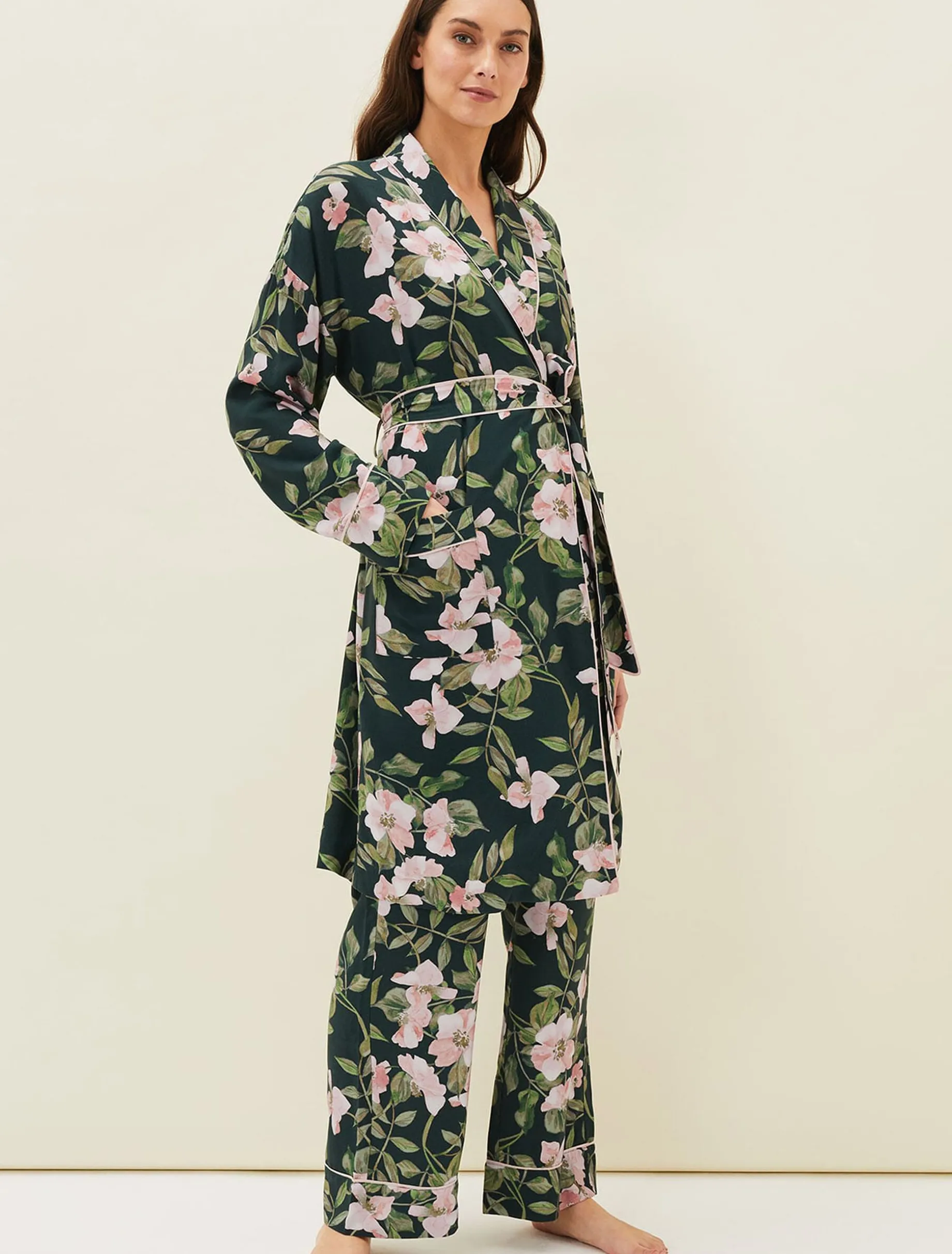 Pina Floral Print Robe