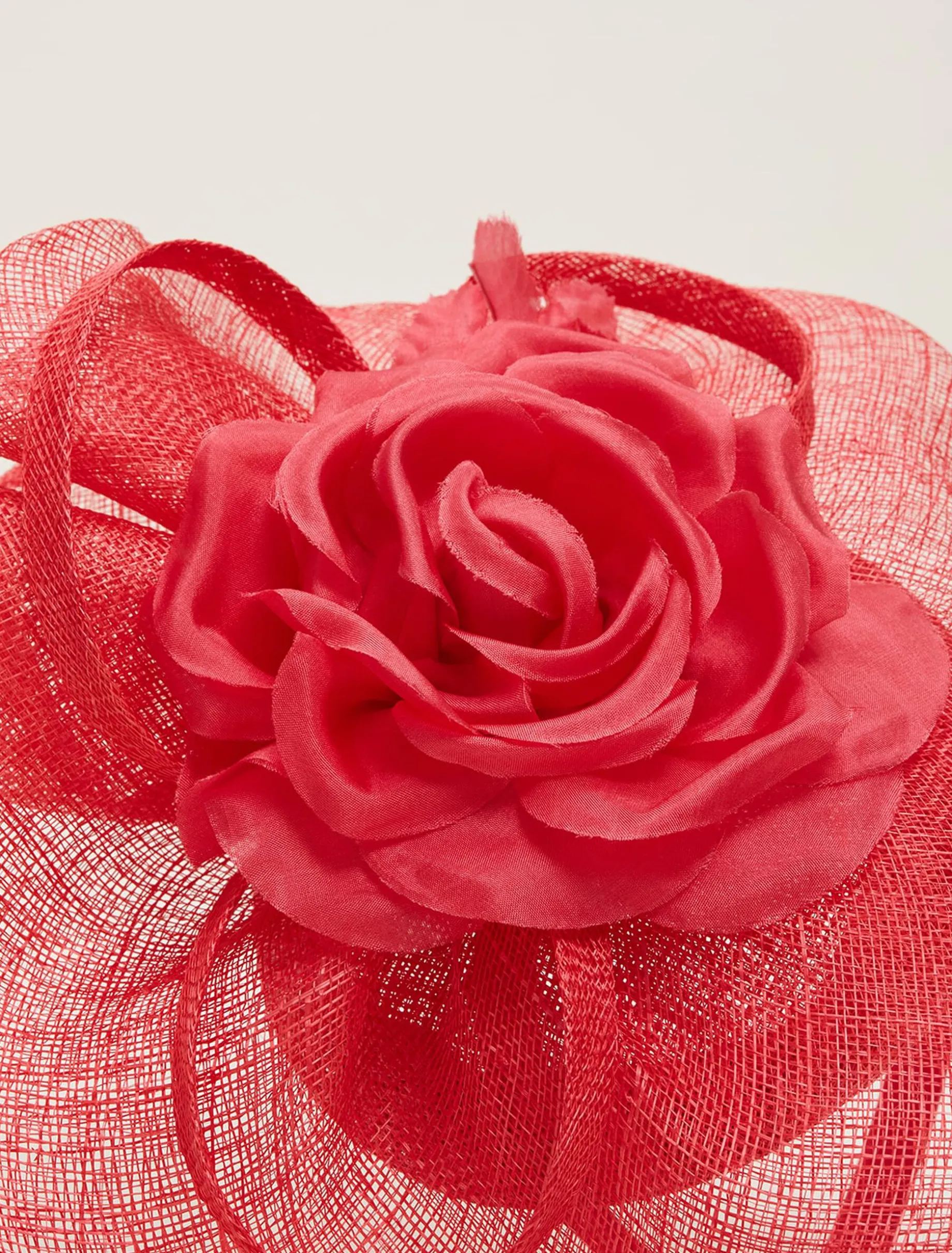 Pink Flower Pillbox Fascinator