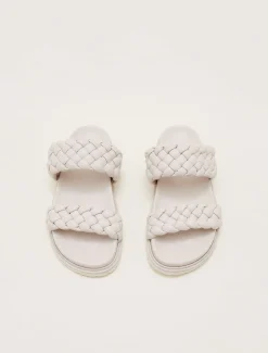 Plaited Leather Slider