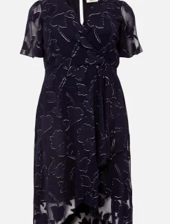 Polly Foil Jacquard Dress