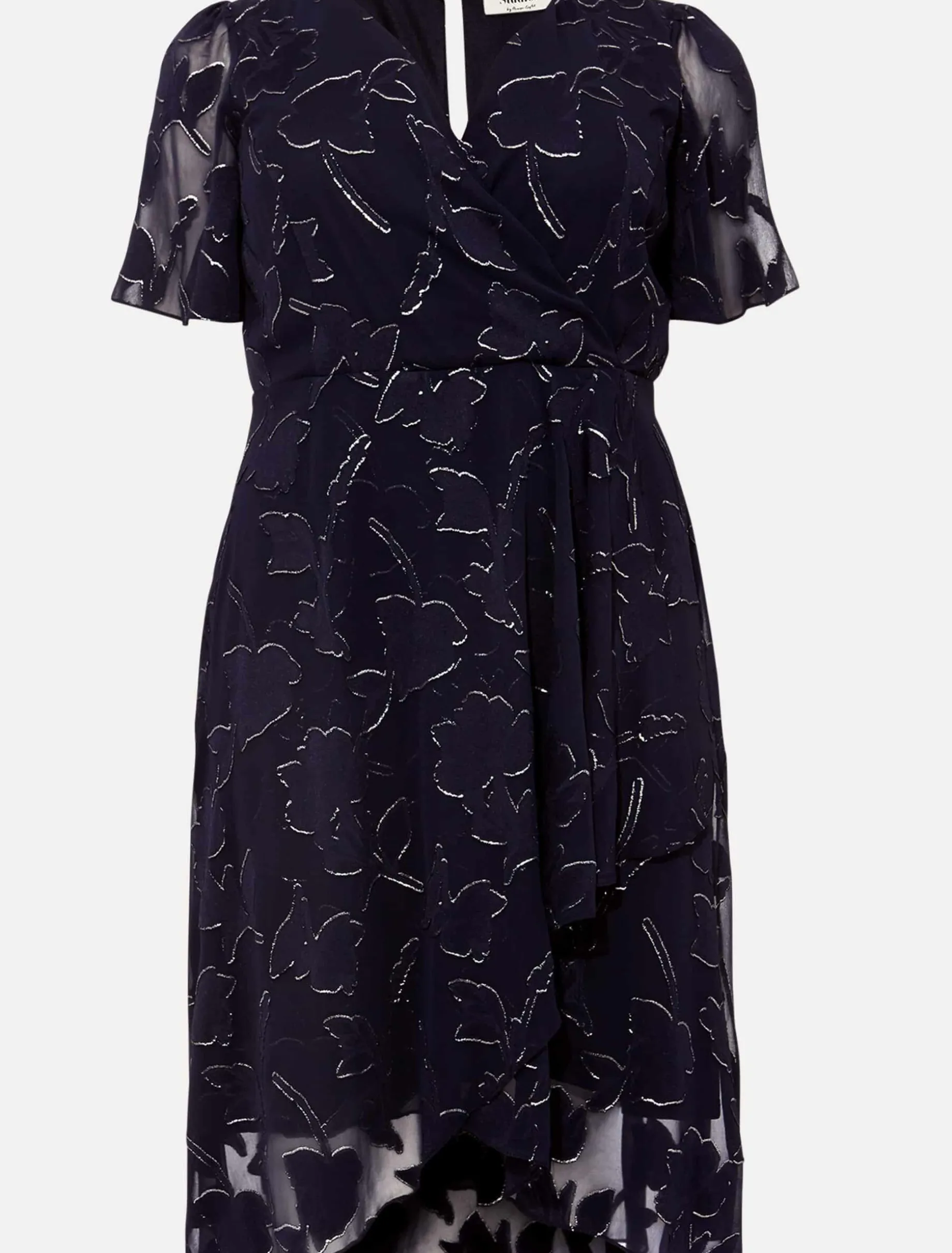 Polly Foil Jacquard Dress