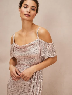 Poppy Off The Shoulder Sequin Dress