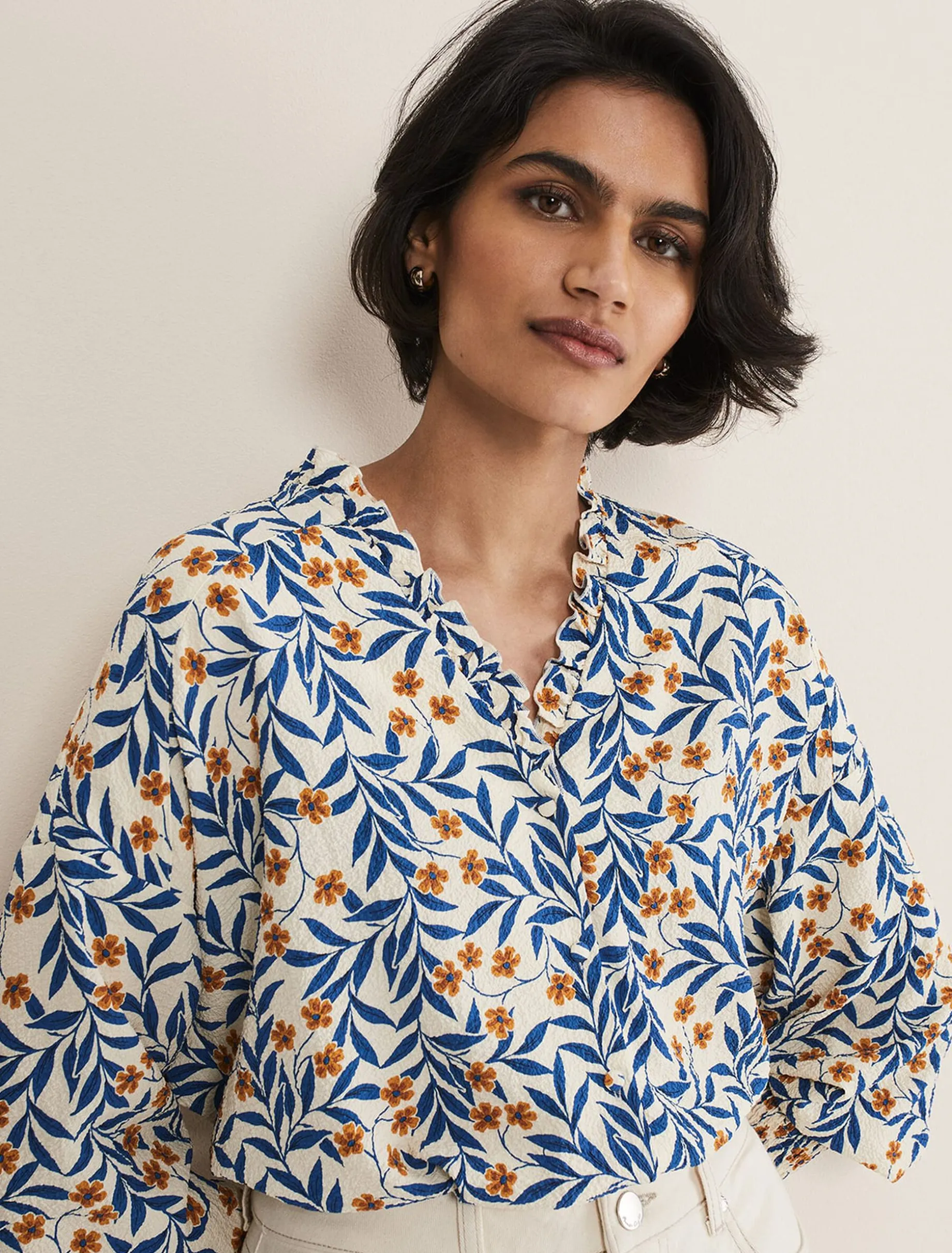 Poppy Textured Blouse