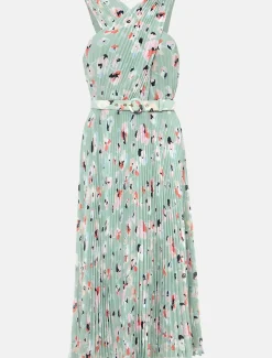Portia Print Pleated Dress