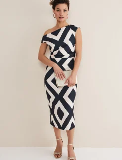 Posy Geo Fitted Dress