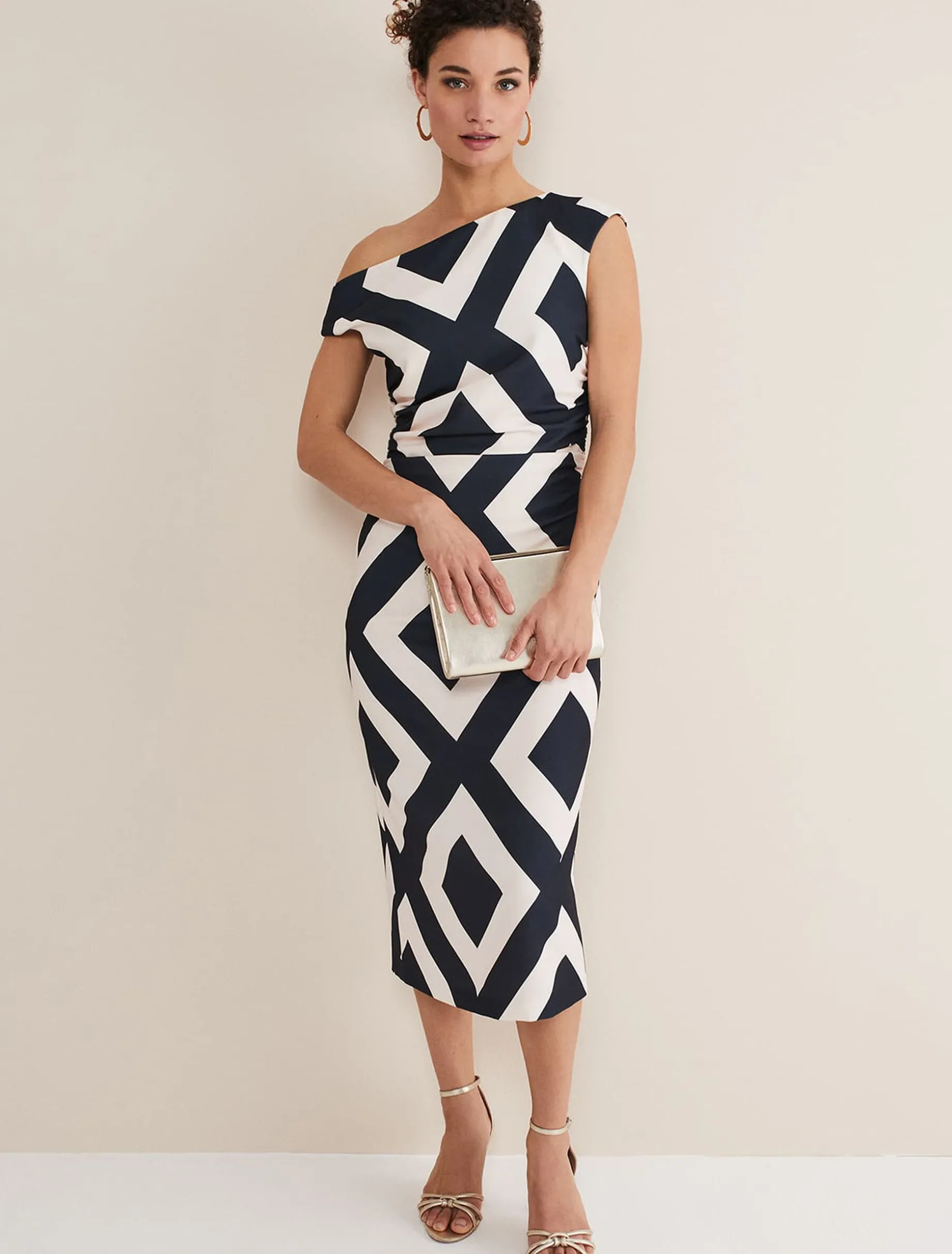 Posy Geo Fitted Dress