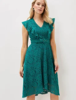 Priya Lace Frill Dress