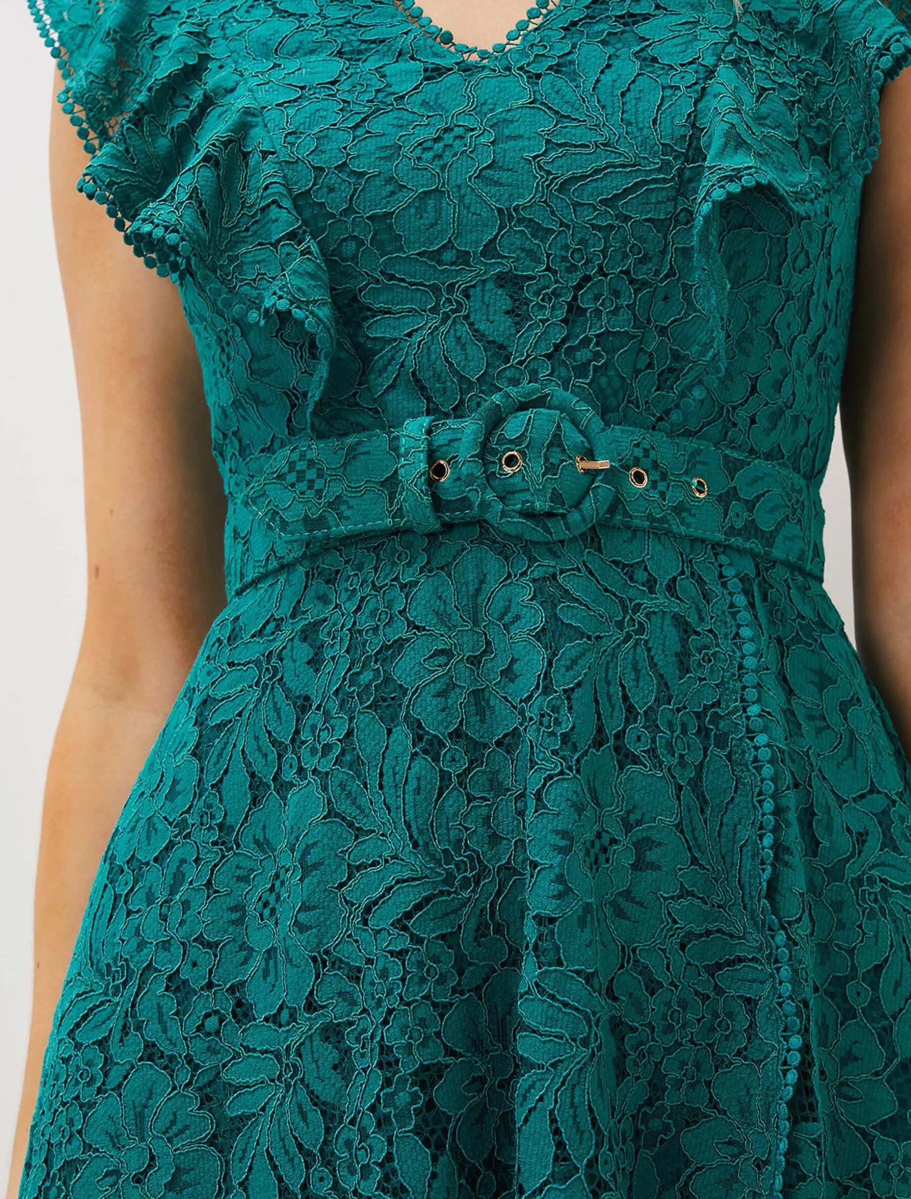 Priya Lace Frill Dress