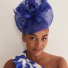 Purple Bow And Feather Fascinator