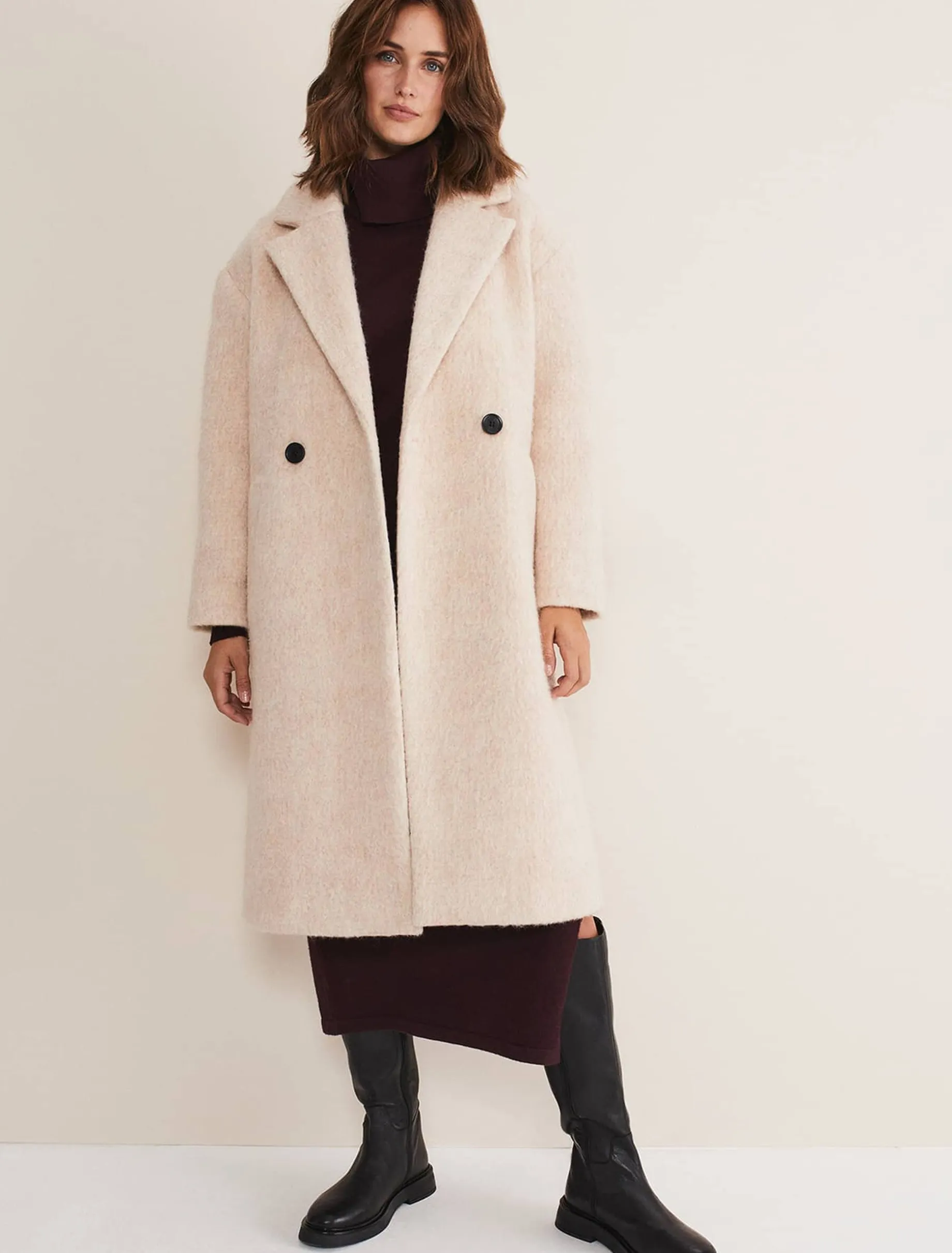Quinn Textured Cocoon Coat