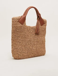 Raffia Shopper Bag