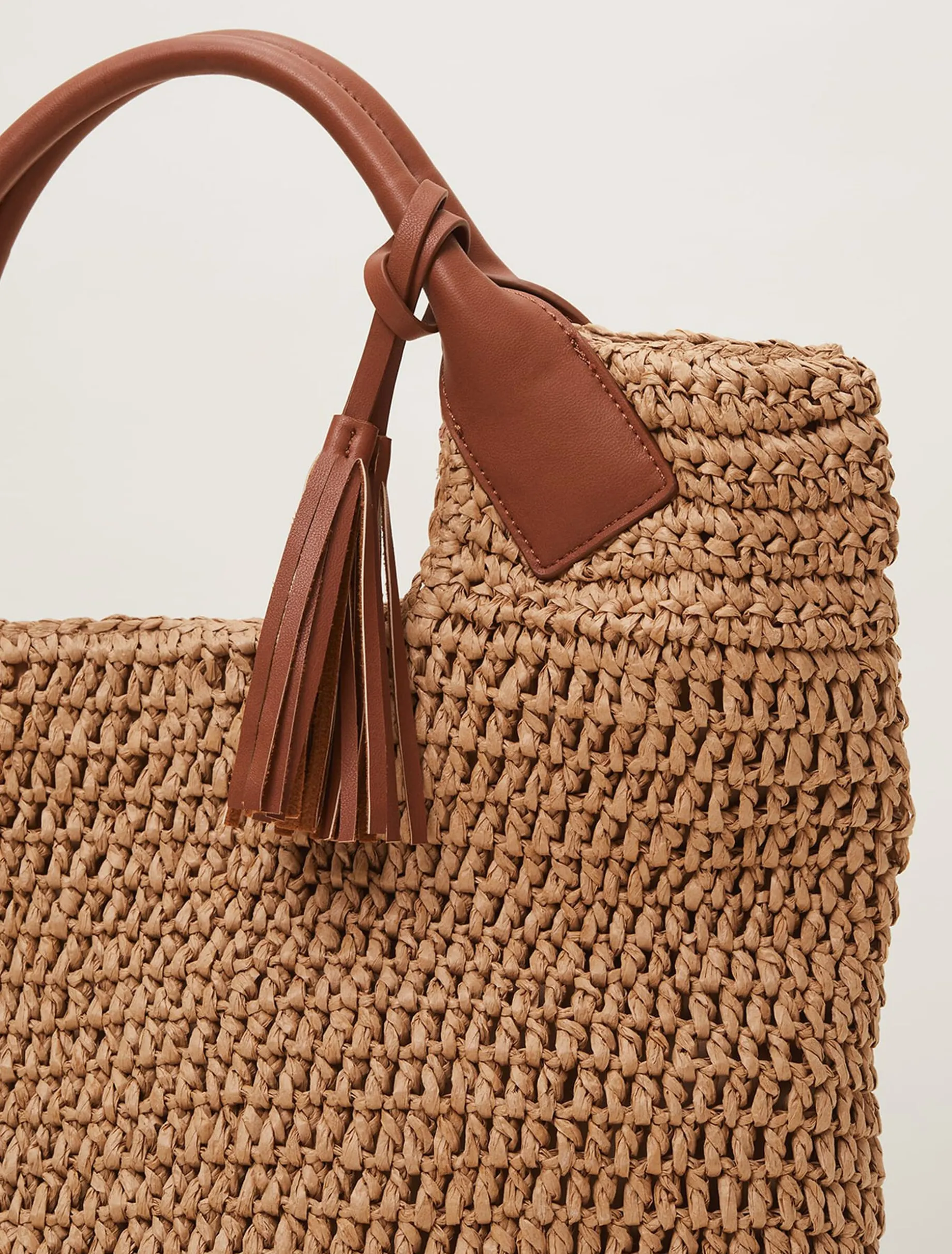 Raffia Shopper Bag