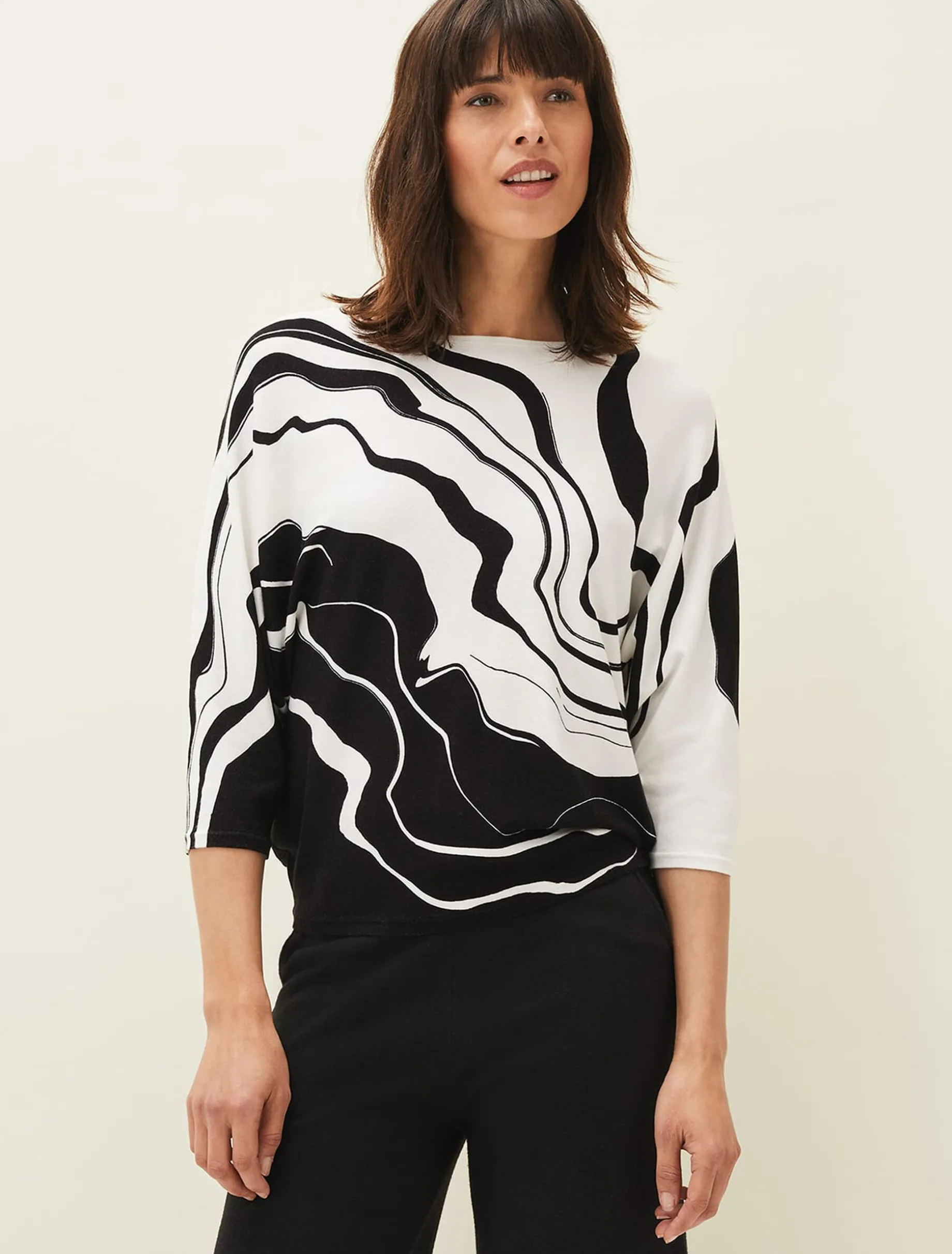 Rally Swirl Print Knit Jumper