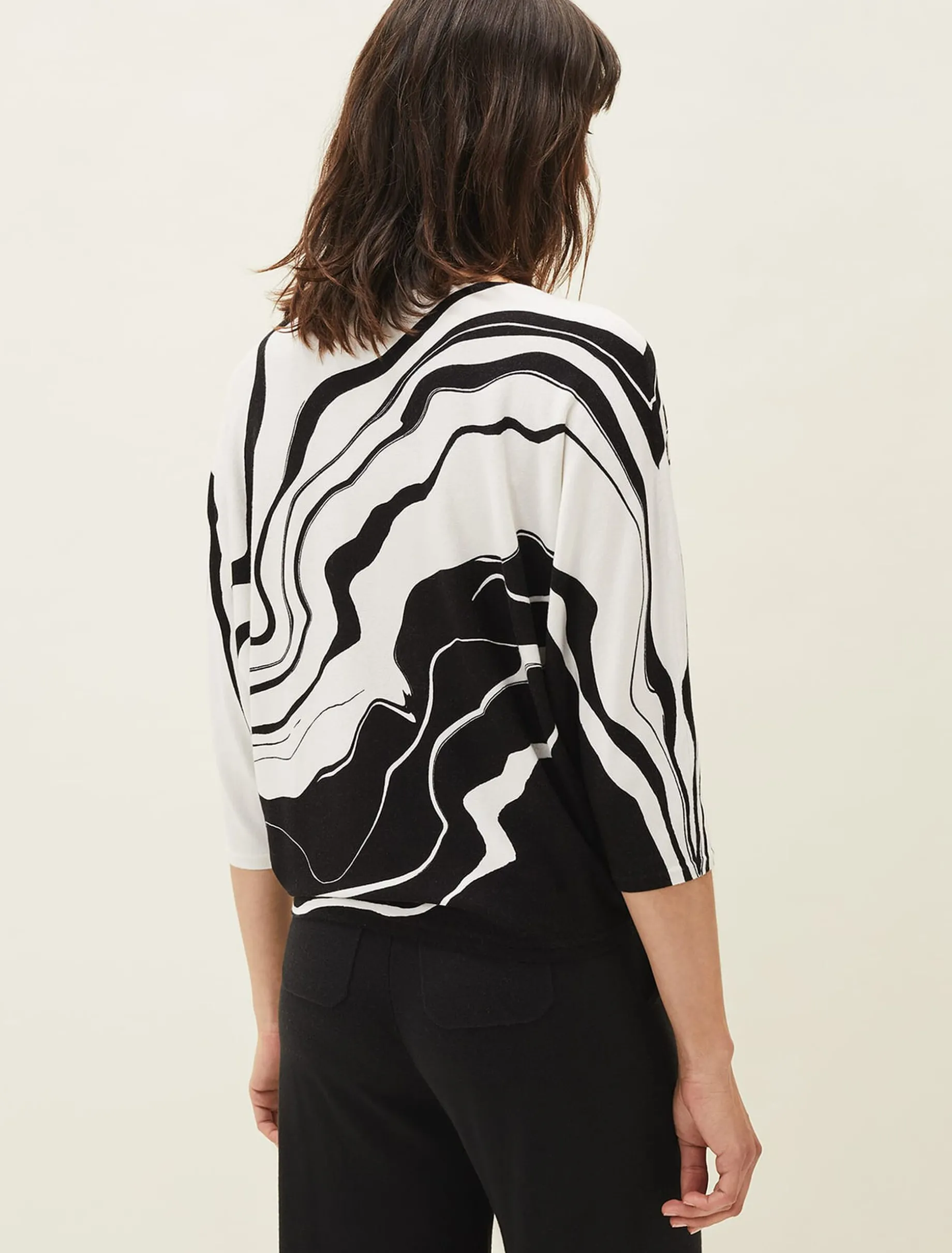 Rally Swirl Print Knit Jumper