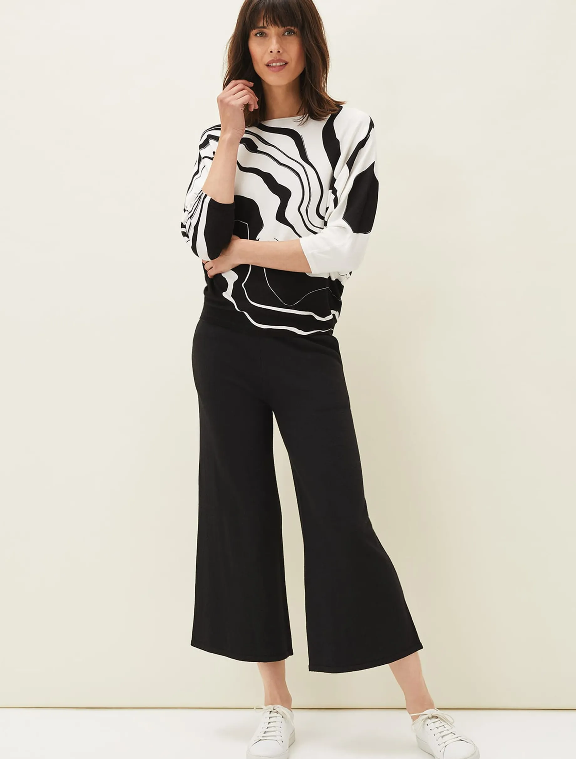Rally Swirl Print Knit Jumper