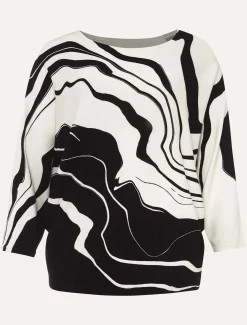 Rally Swirl Print Knit Jumper