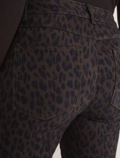 Ramona Leopard Print Straight Leg Jean