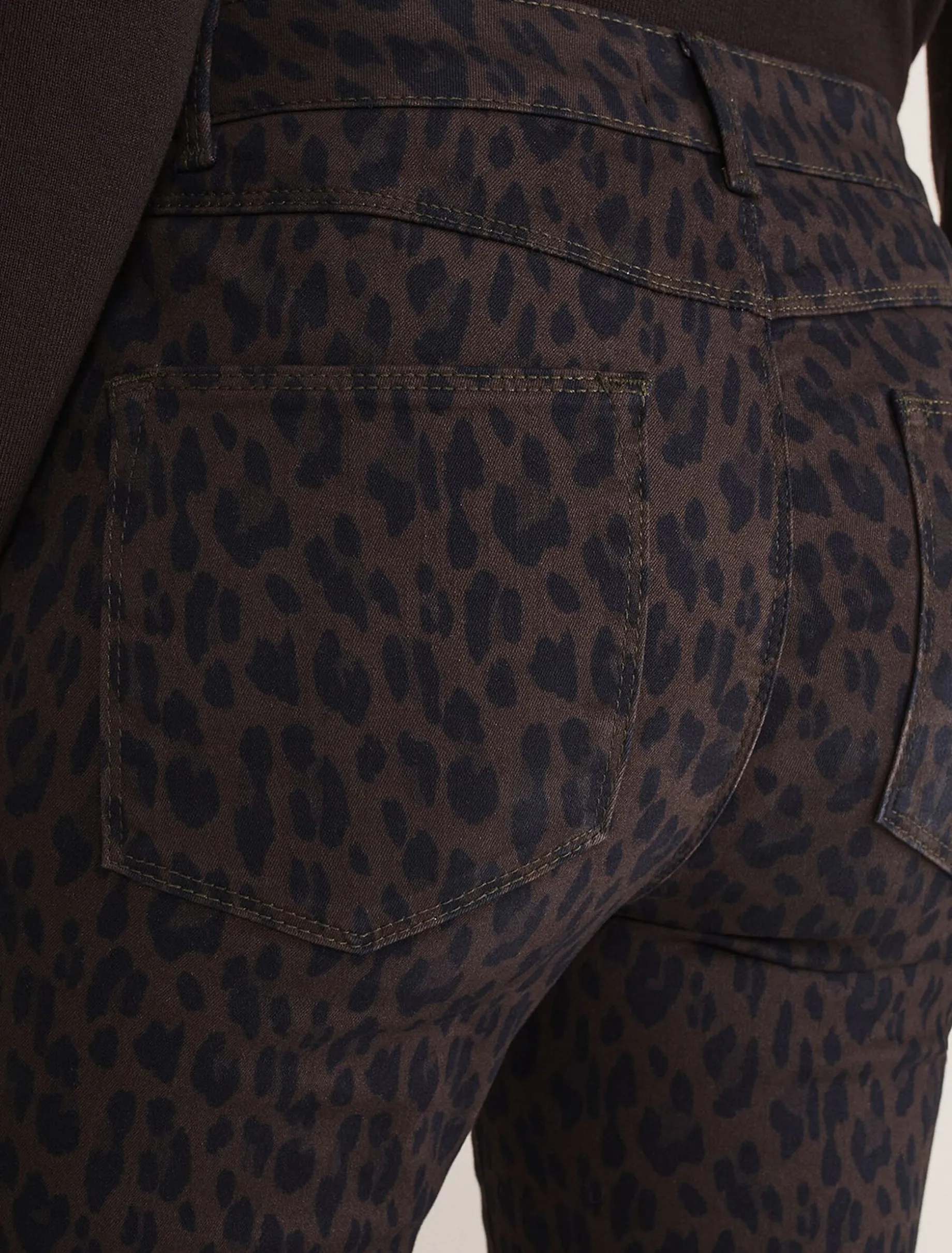 Ramona Leopard Print Straight Leg Jean