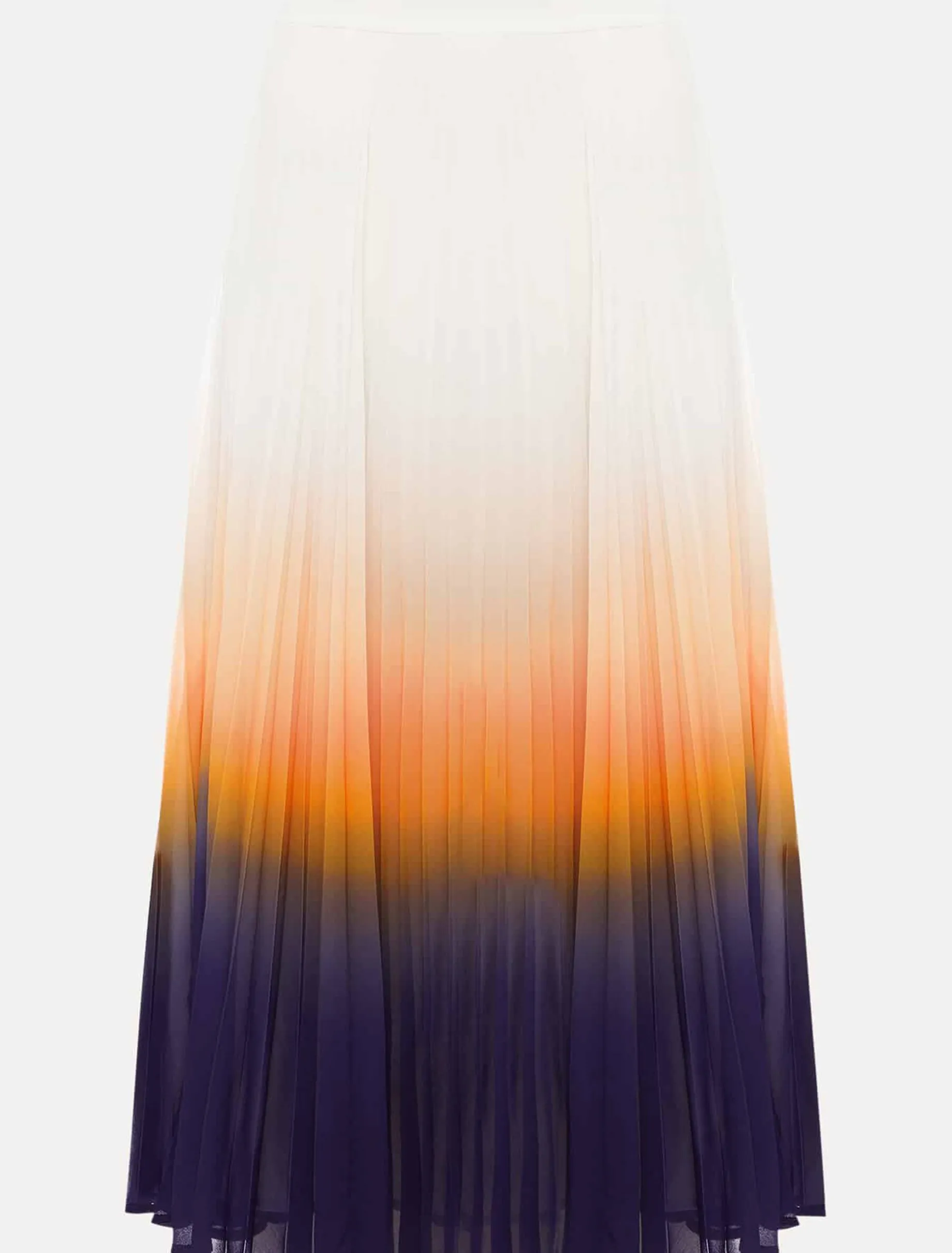 Raya Pleated Dip Dye Skirt