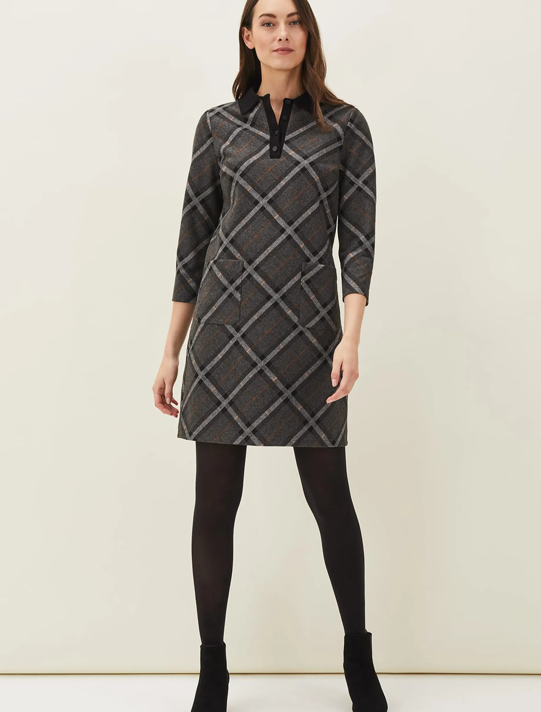 Rayia Check Tunic Dress