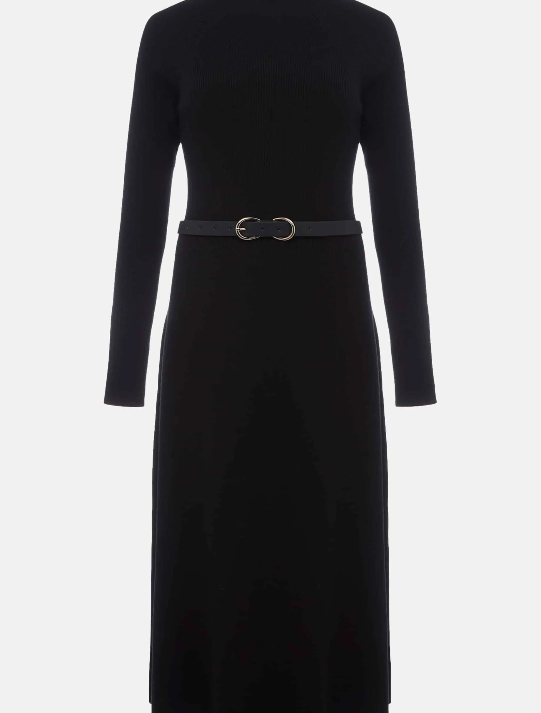 Reese Ribbed Maxi Belted Knit Dress