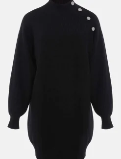 Reeva Cosy Button Detail Dress