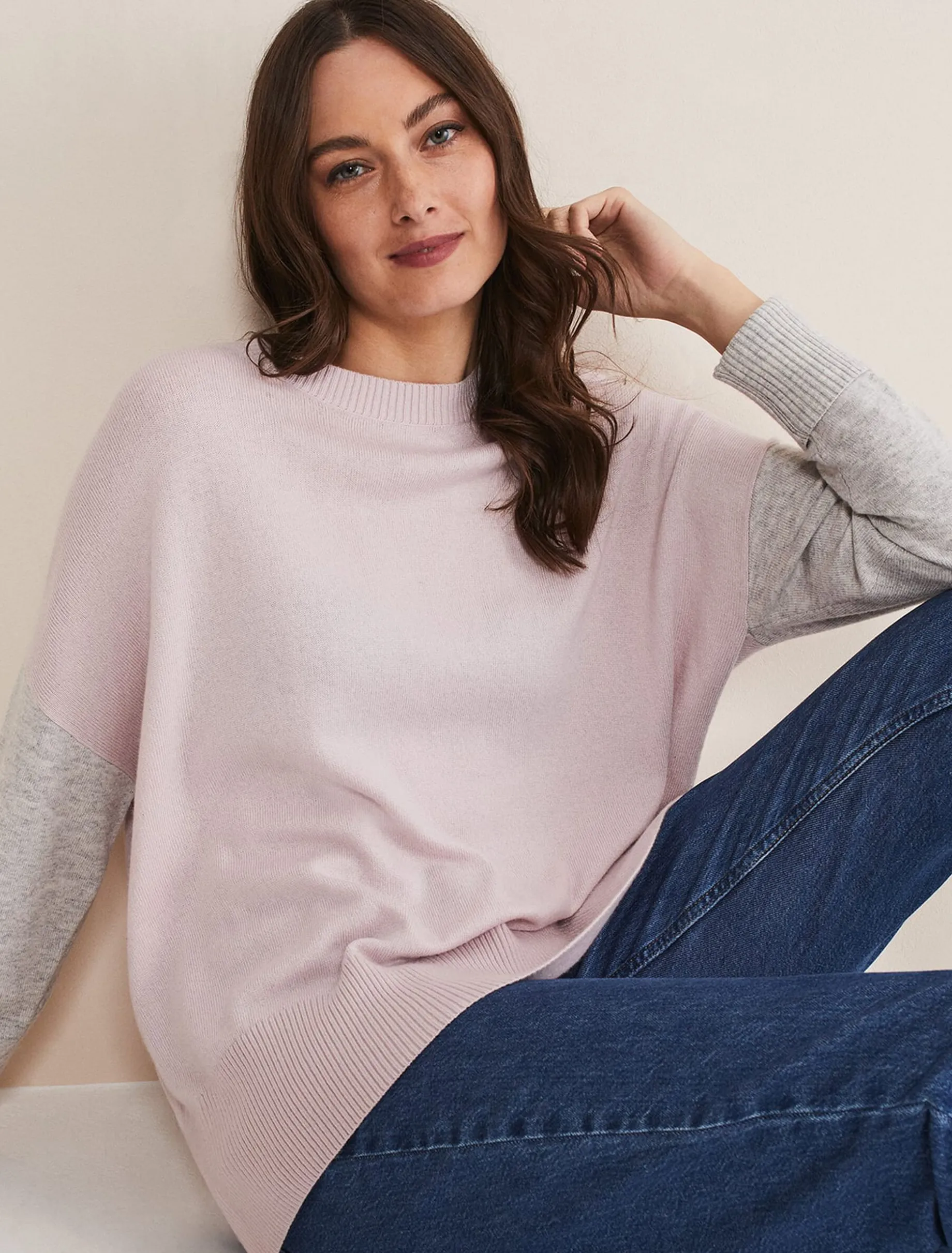 Rema Wool Cashmere Colourblock Jumper
