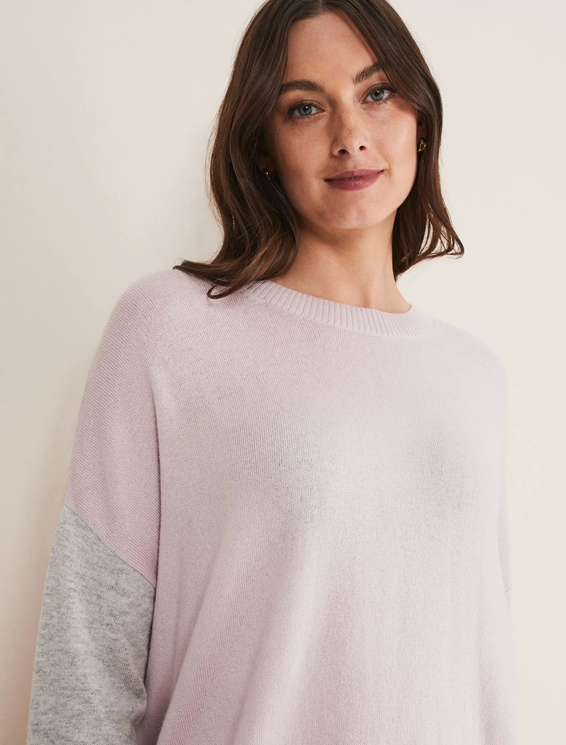 Rema Wool Cashmere Colourblock Jumper