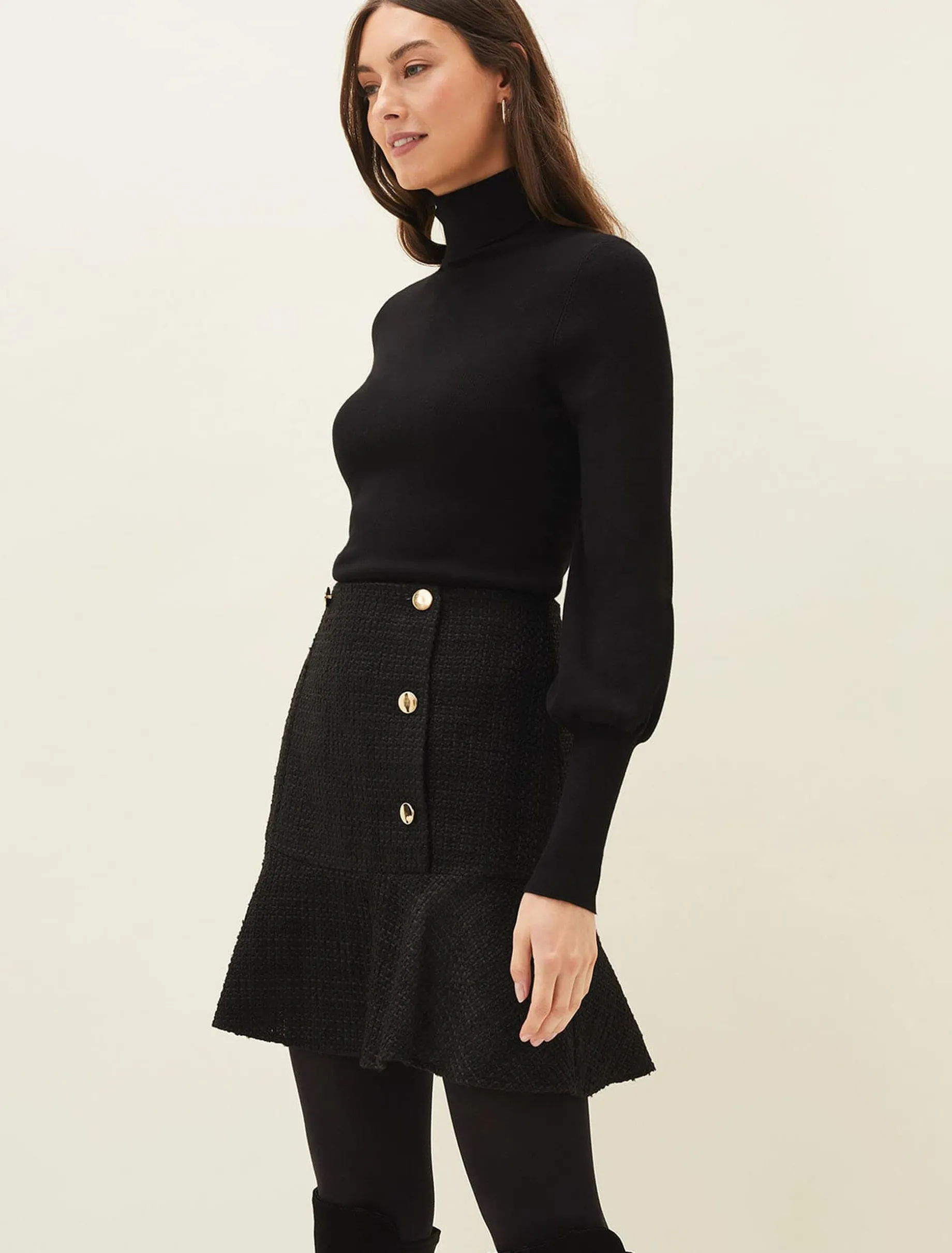 Ren Tweed Mini Skirt