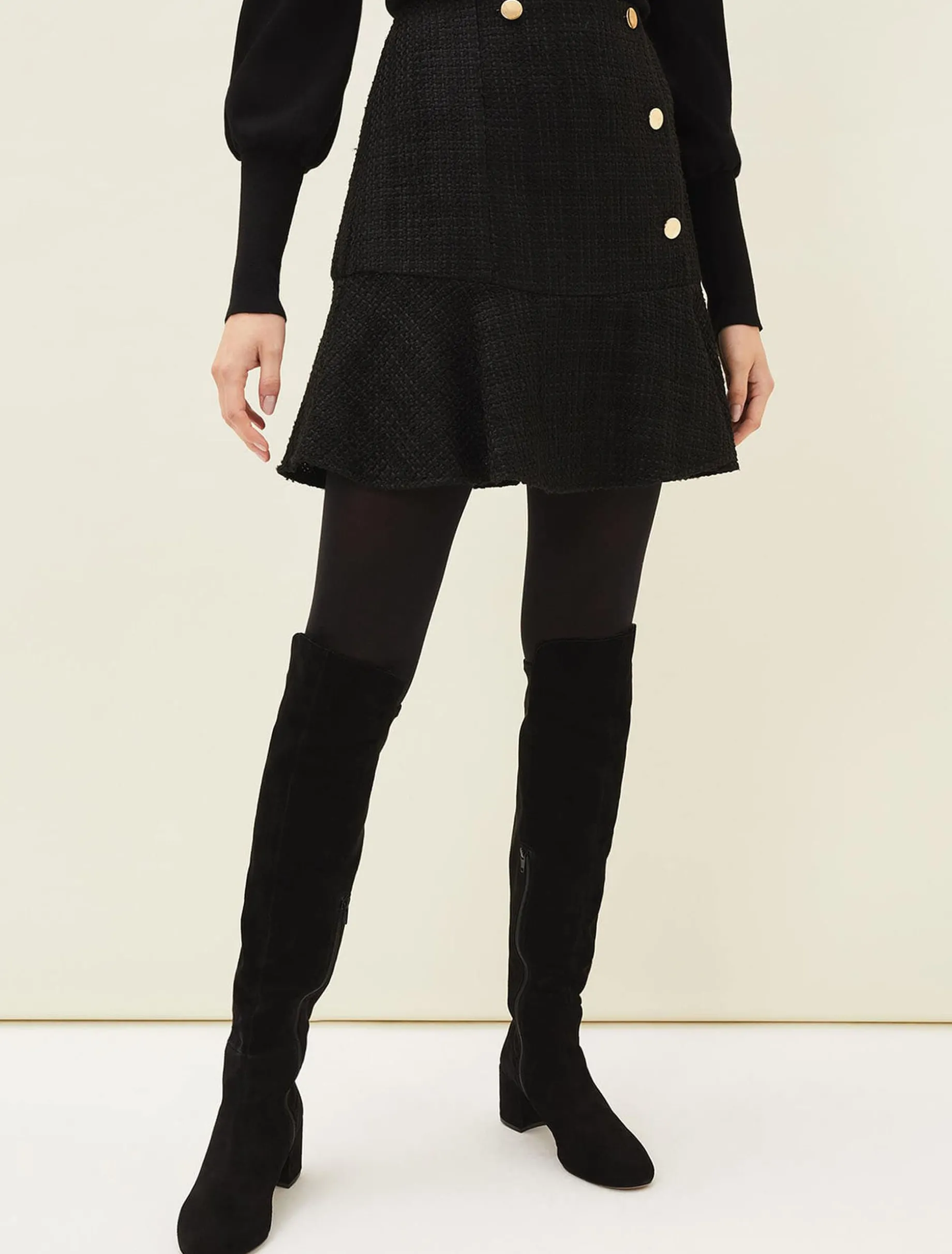 Ren Tweed Mini Skirt