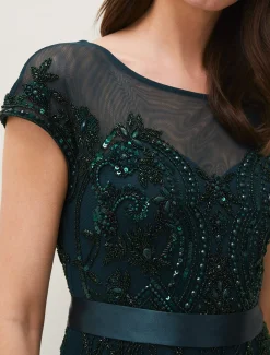 Renee Beaded Tulle Dress