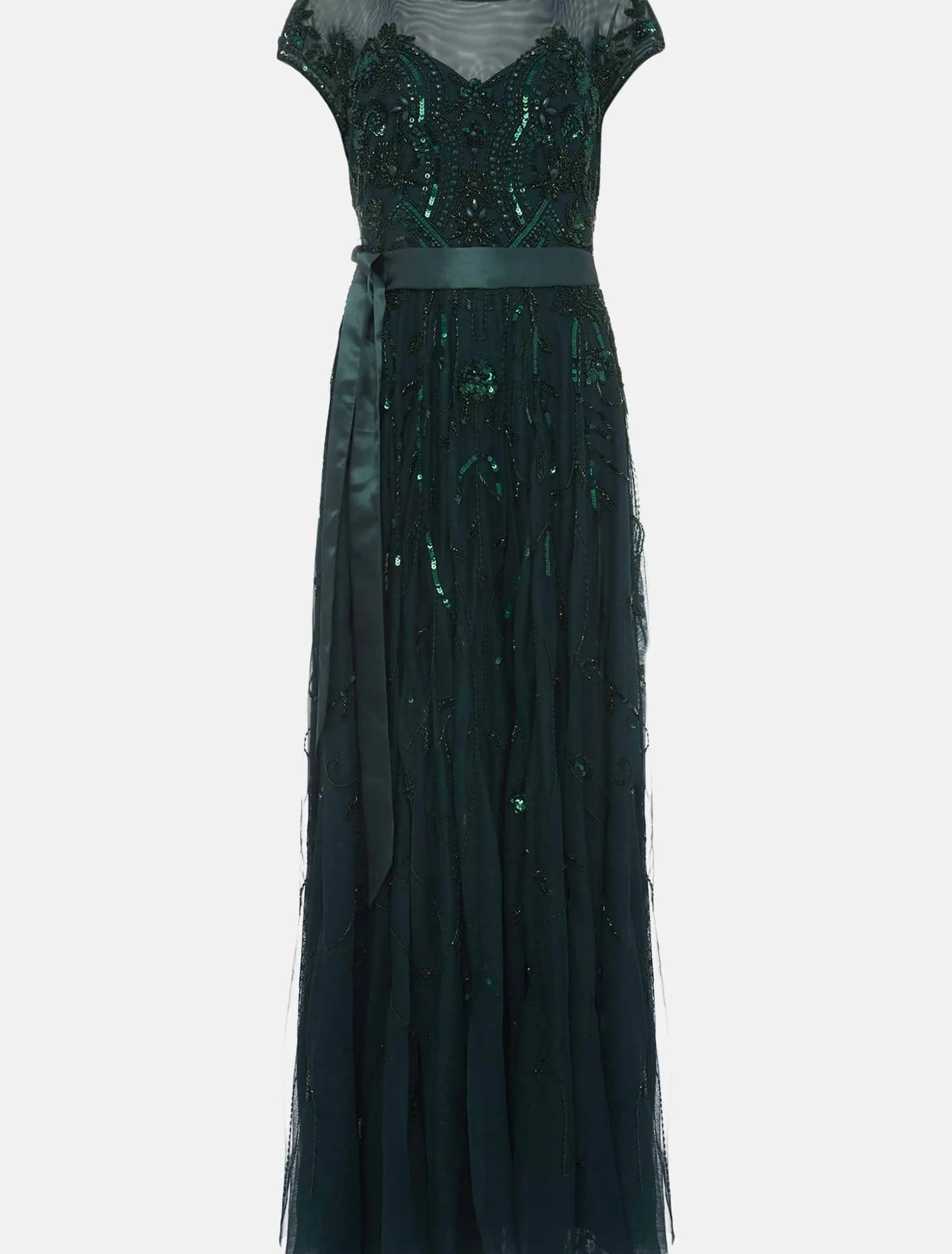 Renee Beaded Tulle Dress